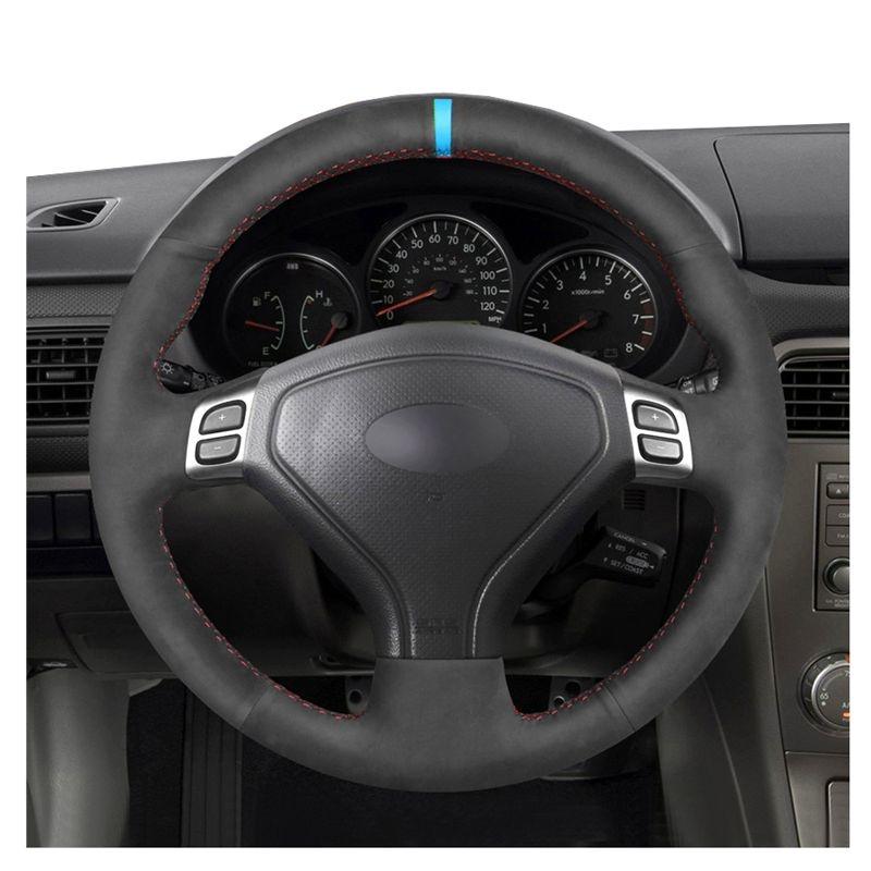 

Steering Wheel Covers Hand-stitch Black DIY Suede Car Cover For Forester 2005-2007 Legacy Outback 2005 2007