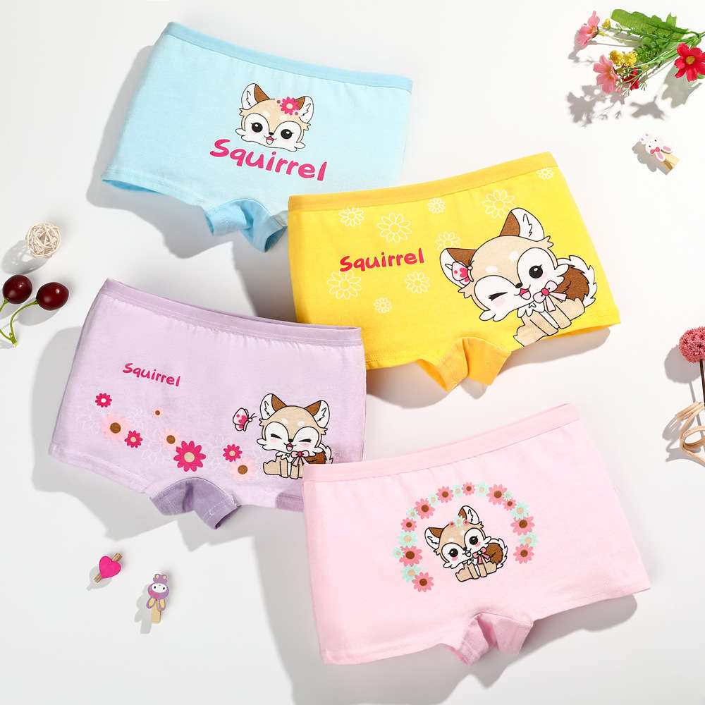 

Class a cotton children's underwear girls' boxers high quality cartoon shorts, Camo