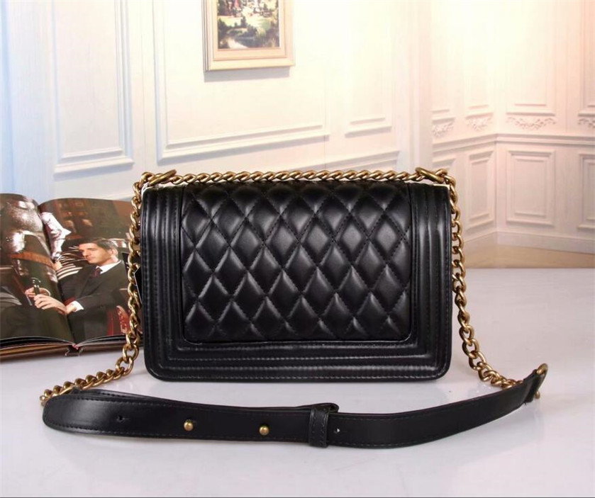 

women Handbags brand luxury Designer Bags gold and sliver chain shoulder bag different color wallet Genuine Leather caviar purse flap wholes