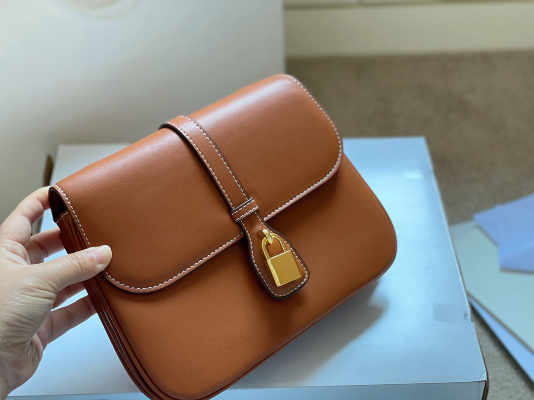 

2021 brand luxury ladies messenger bag TABOU shoulder bag handbag small gold lock decoration fashion cel clutch tote 20cm, Contact us to see more