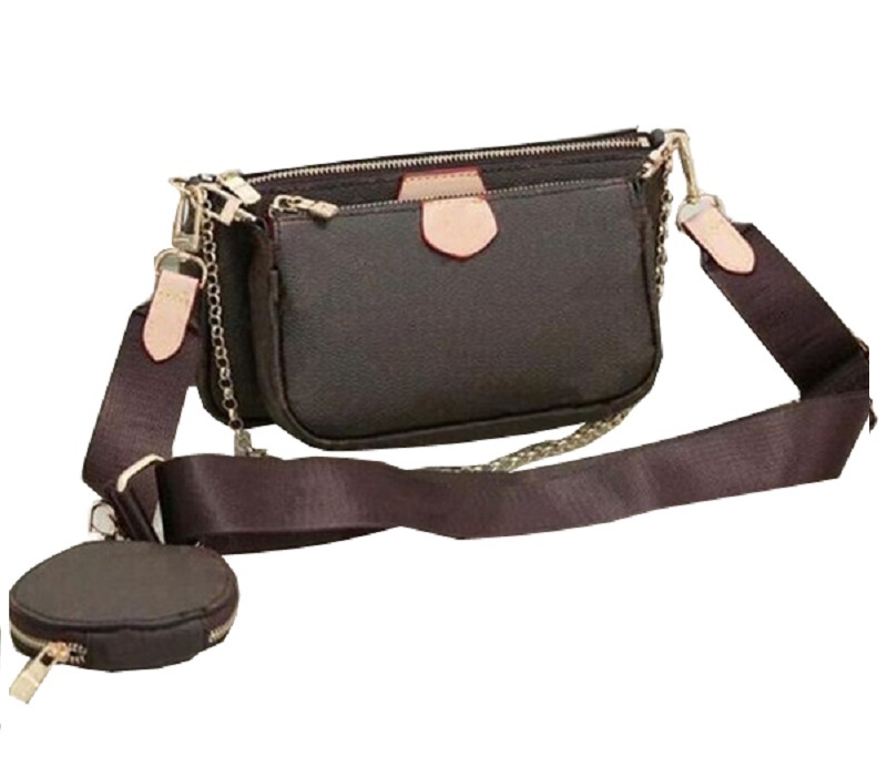 

Favorite multi pochette accessories designer bags L flower pattern PU leather style ladies purses shoulder crossbody bag