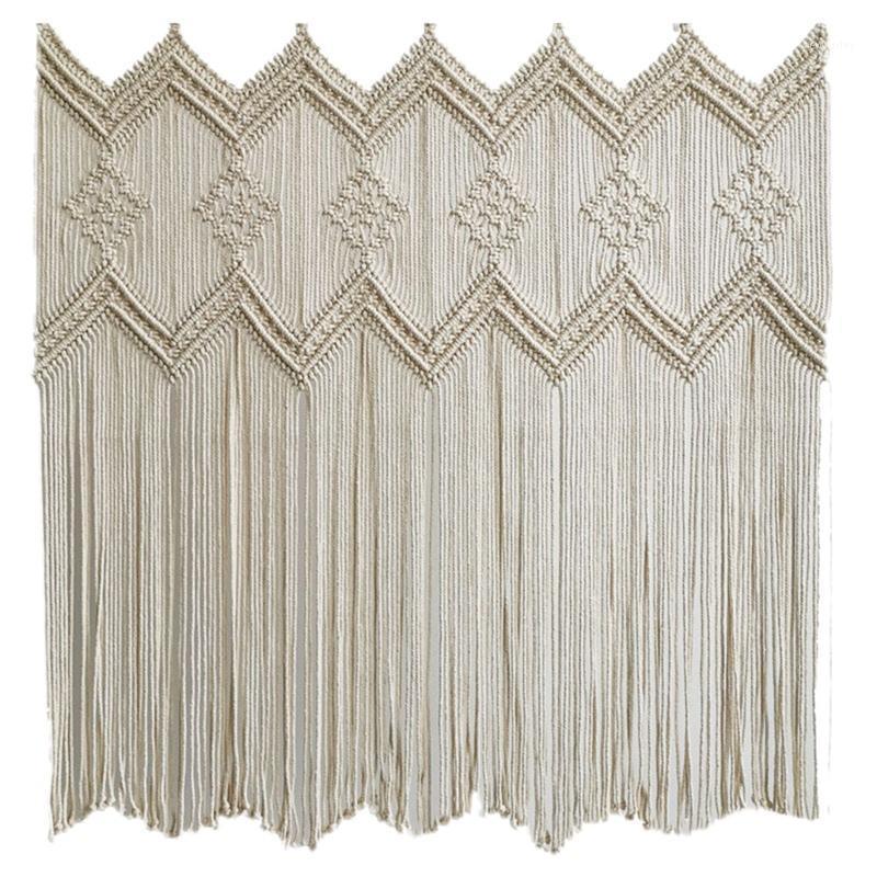 

Party Decoration Wall Hanging Macrame Curtain Bohemian Handwoven Tapestry Perfect Door For Bedroom Wedding 85X90cm