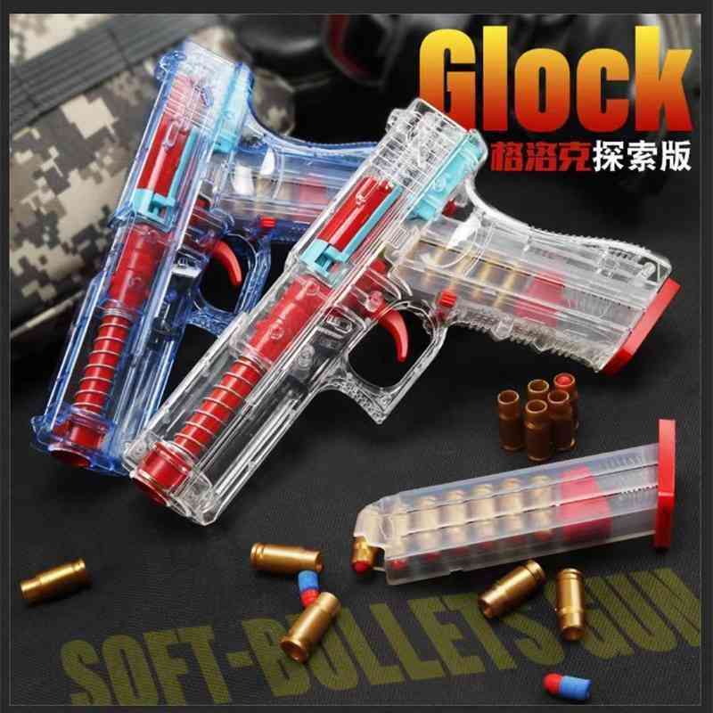 

colt glock shell throwing pistol boy toy gun can launch soft bullet simulation model