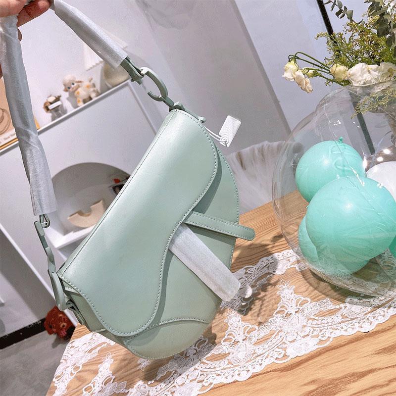 

designers handbag lady Saddle bags with letters shoulder bag high quality genuine leather, With box