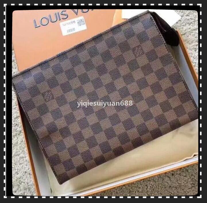 

1-15LouisVittonBag leather handbag New Travel Toiletry Pouch wallet Makeup Zopper Bags Clutch Women Cosmetic Bags, Red;black