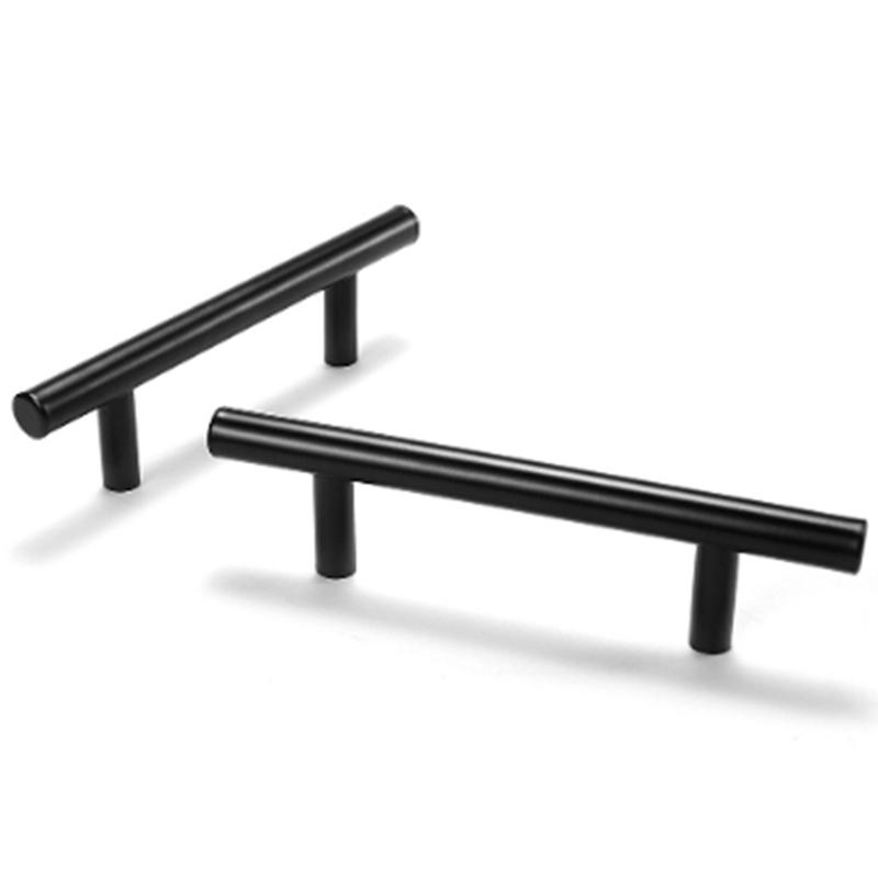 

20Pcs Kitchen Door Handles Cabinet Square Drawer Knobs Stainless Steel Wardrobe Pulls Furniture Hardware Accessorie Storage Boxes & Bins, Black