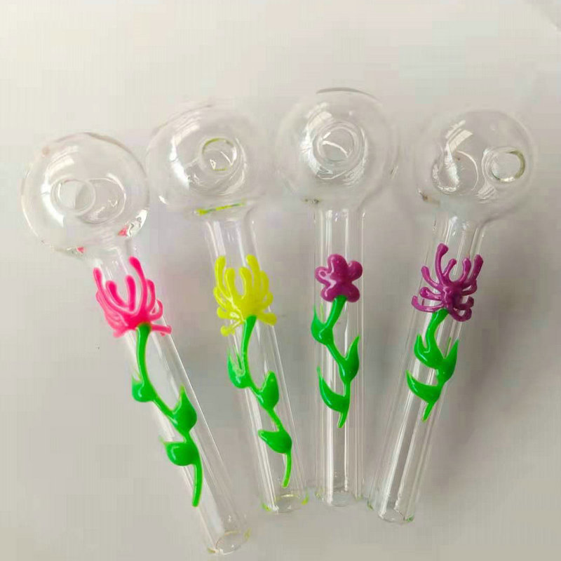 

Colorful flower cigarette accessories creative hookah accessories glass crafts