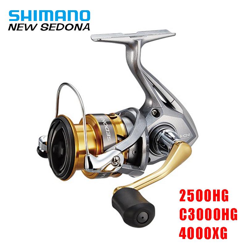 

Baitcasting Reels 2021 Original Shimano SEDONA FI 2500HG C3000HG Deep Line Cup Spinning Fishing Reel 3+1BB Hagane Gear Saltewater