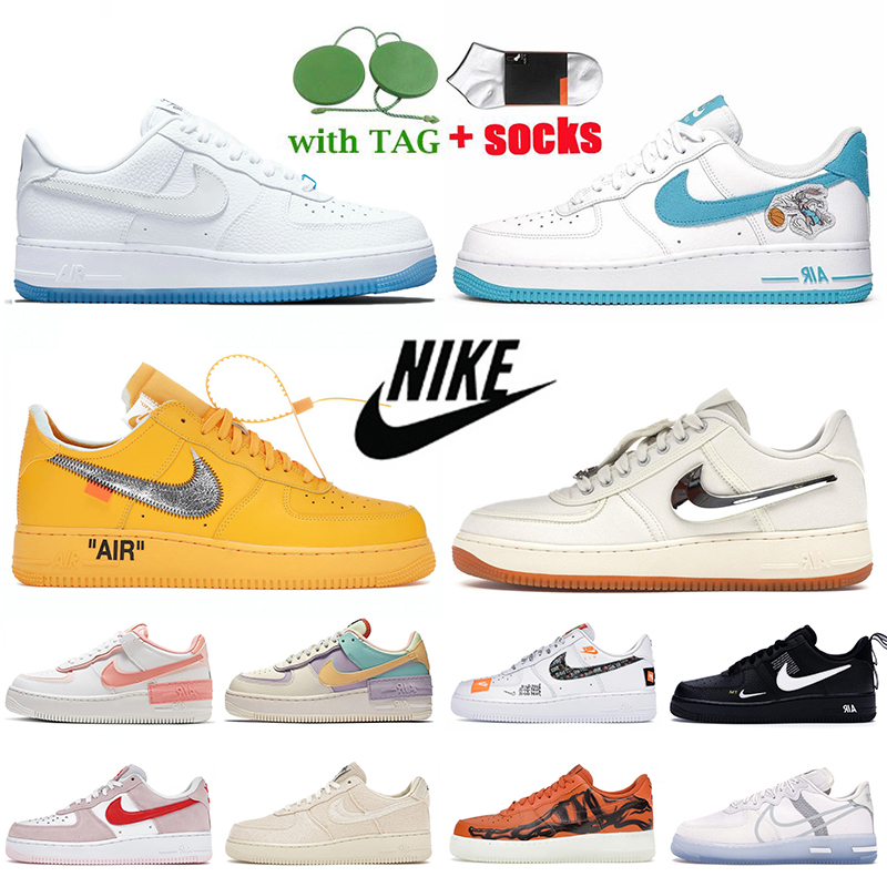 

Nike Air Force 1 Women Men Running Shoes LX UV Reactive Hare Space Jam Off White Univeristy Gold Travis Scott Stussy Beige Shadow One Supreme Black Trainers Sneakers, No.11 sail 36-40