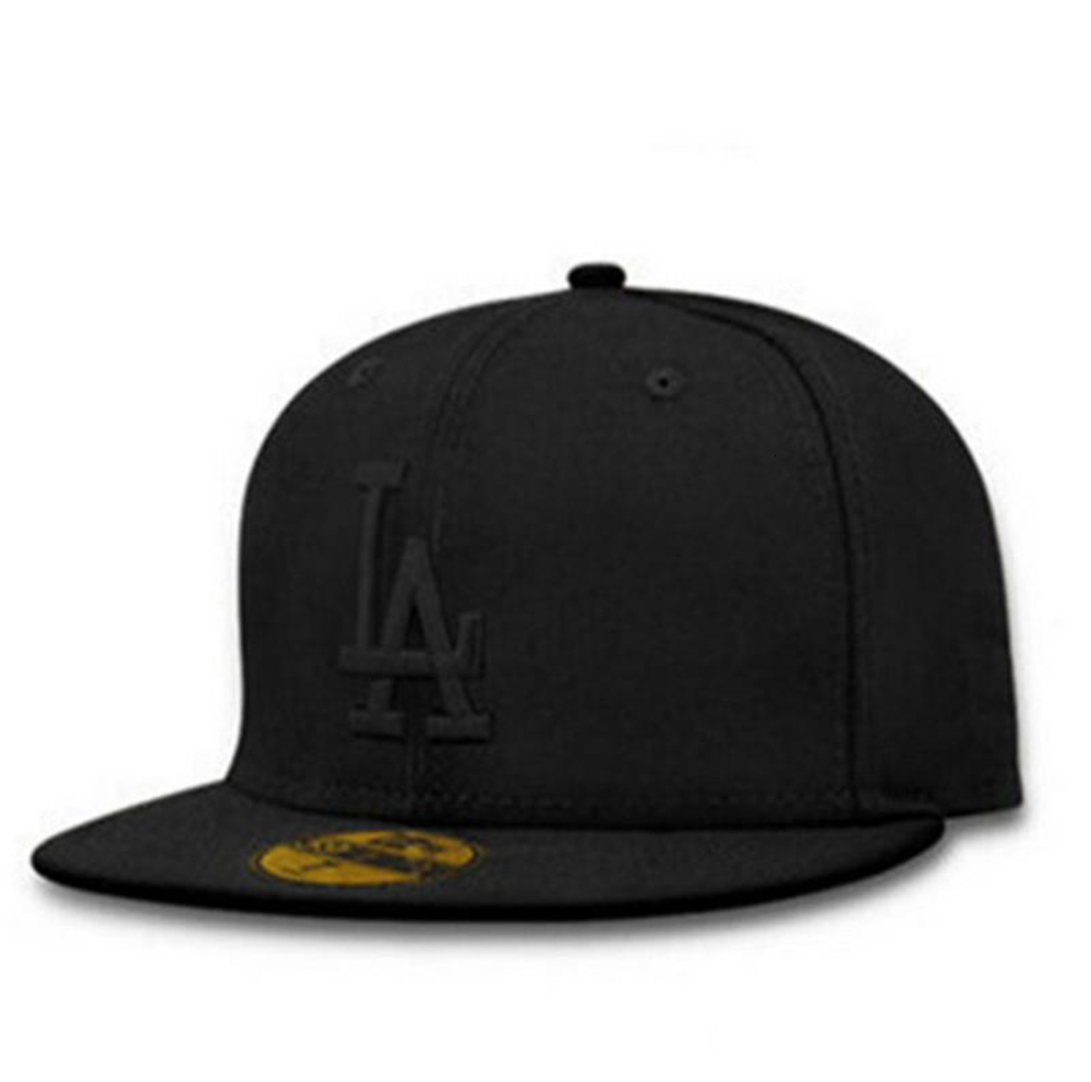 

Snapbacks Unisex Letter Baseball Caps LA NY Dodgers Embroidery Hip Hop Bone Snapback Hats for Men Women Adjustable Gorras, Black;white