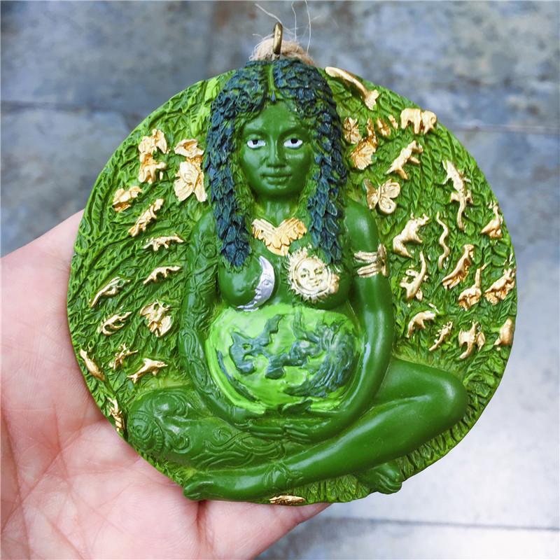 

Decorative Objects & Figurines Resin Ghia Mother Earth Statue Figurine Garden Accessories Pendant Goddess Home Decoration Ornaments Crafts