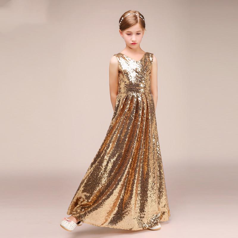 

Girl's Dresses Performance Dress Girl Princess Evening Stage Show, Red;yellow