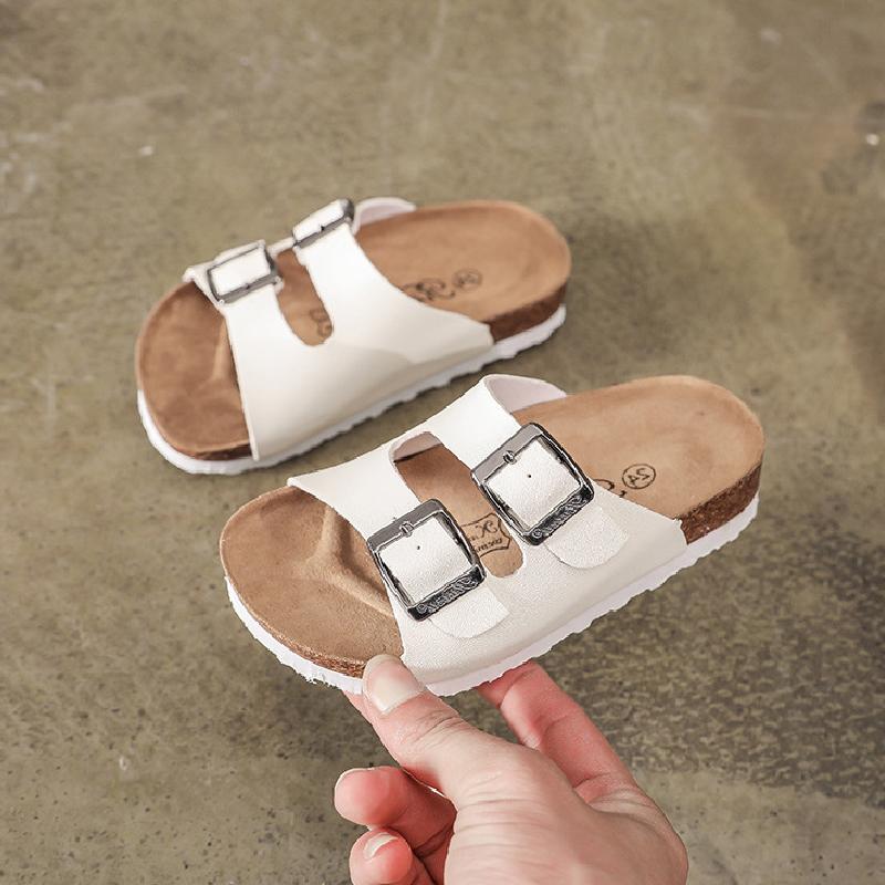 

Sandals 2021 Summer Boys Casual Children White Kids Shoes Rubber School Breathable Open Toe Girls Slide Beach Sandal Flip Flop, Black;red