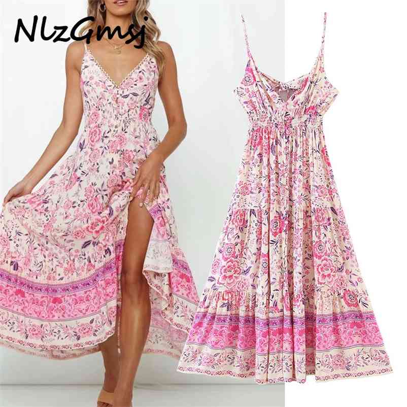 

Dres Summer es Sleeveless Chic long boho beach dress 03 210628, As picture