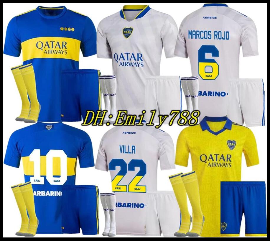 

Men kit + kids kits 22 23 Boca Juniors soccer Jersey VILLA SALVIO MEDINA Away VARELA third Yellow Benedetto Salvio Pavón camisa de futebol football shirt, 21/22 home kids