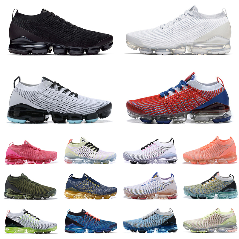 

Top Quality Fly Knit 3.0 Mens Running Shoes Triple Black Aurora White Oreo Dark Smoke Green Pink Rose Vapores Women Sports Trainers Sneakers, Colour 30