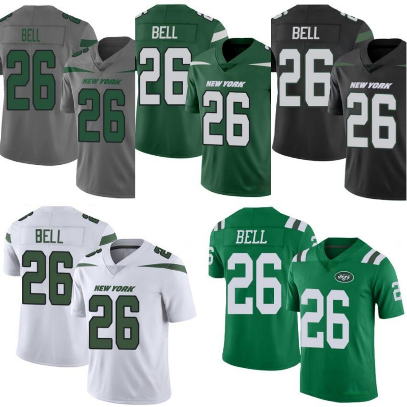 

New York Jets Men #26 Le'Veon Bell Women Youth Jersey, Black;red
