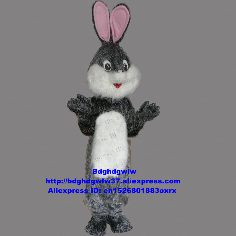 

Mascot Costumes Grey Long Fur Easter Bunny Osterhase Rabbit Hare Mascot Costume Adult Character Big Party Fashionable Morden zx80 Free Ship, Default color