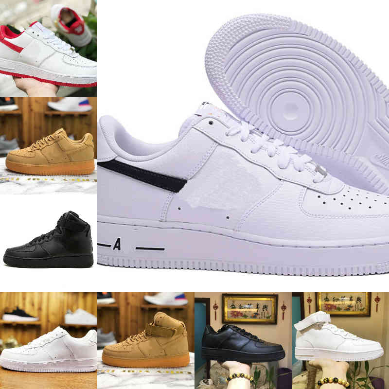 

Wholesale 2021 New Designers Outdoor Men Low Skateboard Shoes Cheap One Unisex 1 Knit Euro Airs High Women All White Black Sports Shoes V153