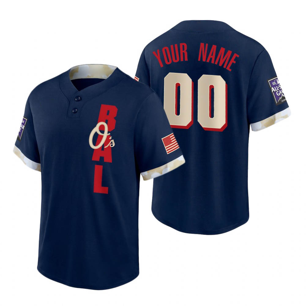 

BaltimoreOriolesmen Cedric Mullins Navy 2021 All-Star Game Replica baseball Jersey, Black