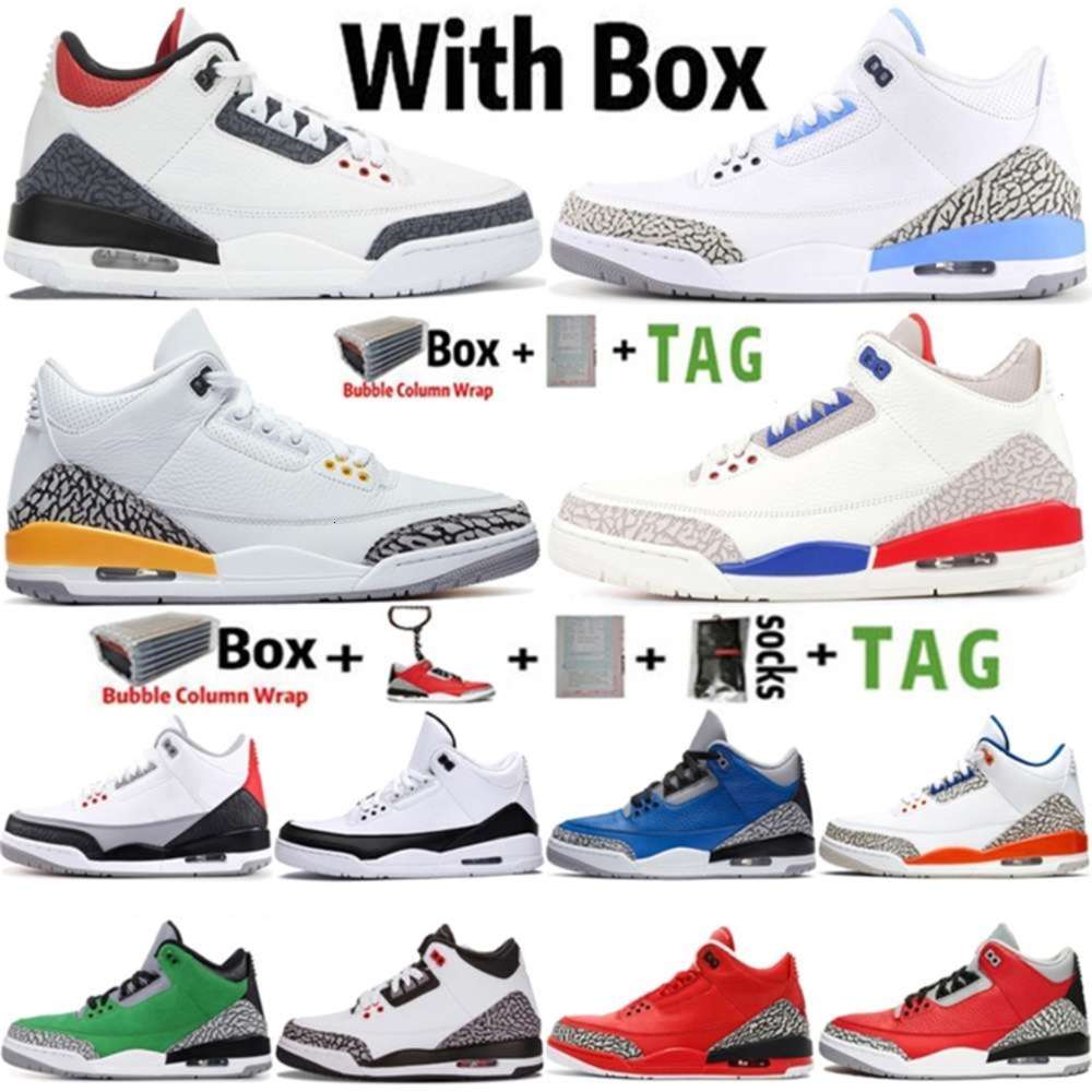 

2021 High Jumpman 3 OG 3s Mens Basketball Shoes UNC Denim Fire Red Katrina International Fligh Black Cat s Sneakers Trainers Siz lesvago, 10