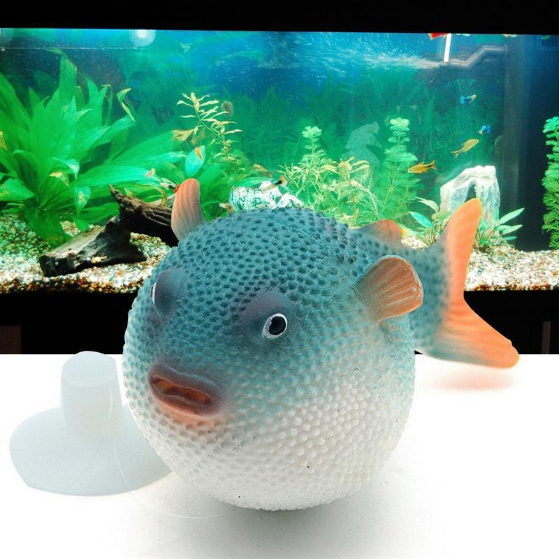 

Decorations Fish Tank Decoration Artificial Luminous Small Puffer Aquarium Fluorescent Ornaments Rubber Simulation Aquatic