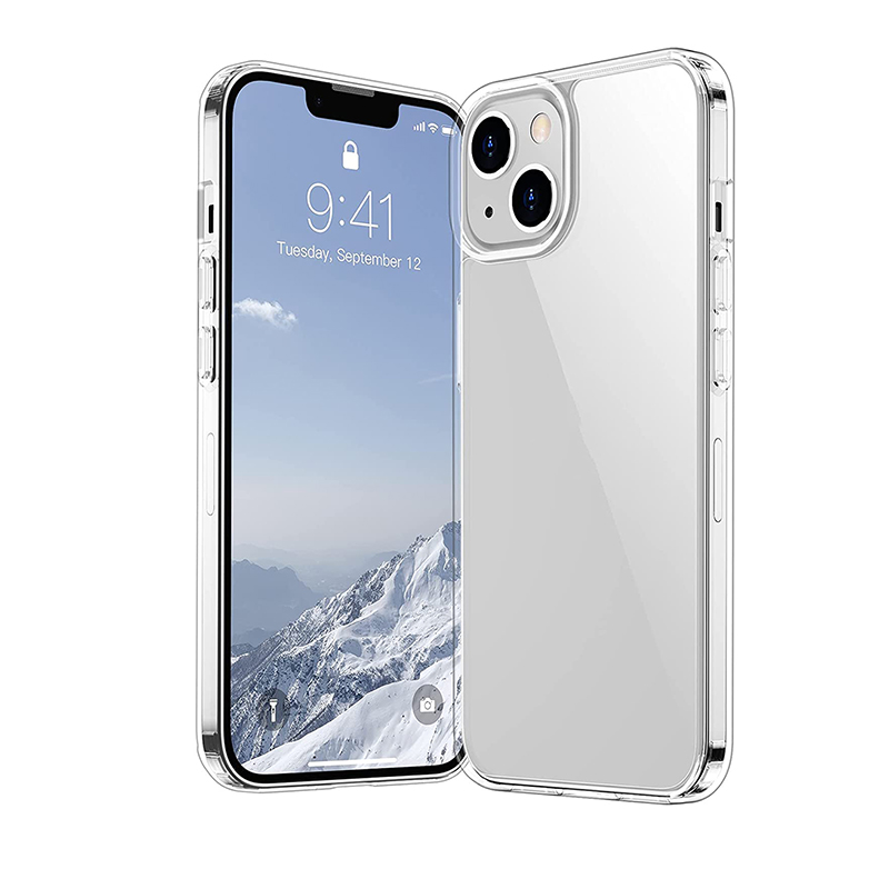 

Clear Transparent Space Rugged iPhone 13 12 11 Pro Max Mini Cases 6.1 inch Hard Back Slim Thin Shockproof Protective Cover Designed for Apple Phone Case