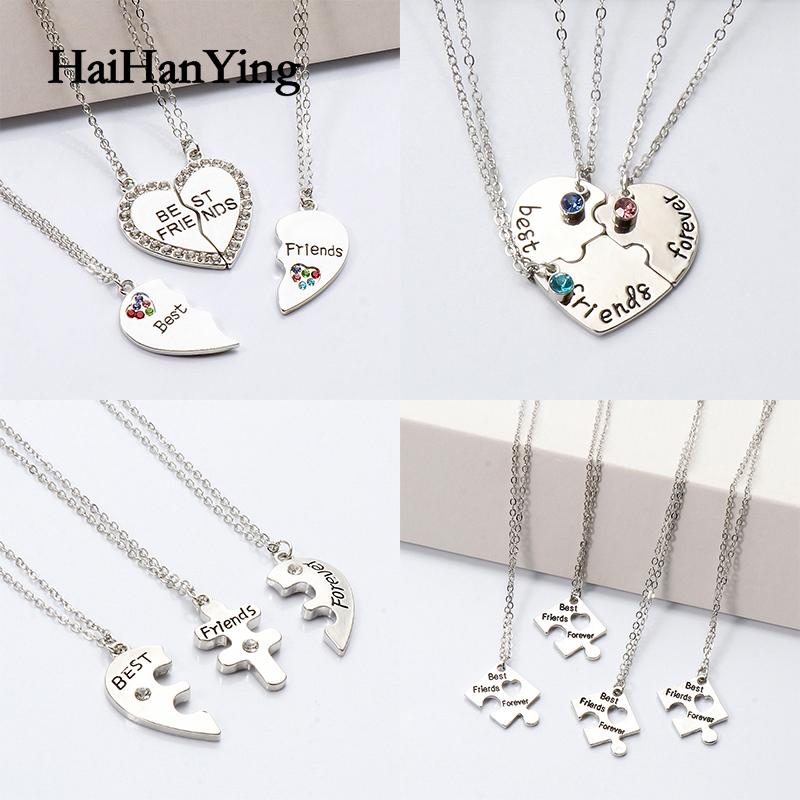 

Chains Heart Shape Geometry Letter Titanium Steel Necklace Couple Gift Friends Party Jewelry, Silver
