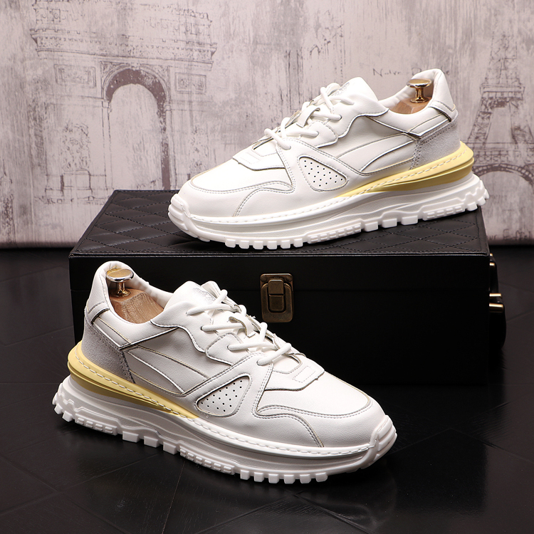 

Spring Autumn Men's Casual White wedding Shoes Fashion Lace-up Flat Sneaker Luxury Design High-quality Outdoor Sports Leisure Loafers