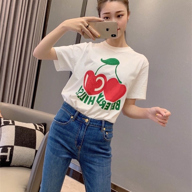 

2021 new trendy brand men's T-shirt pure cotton short-sleeved breathable fashion 9679w, White