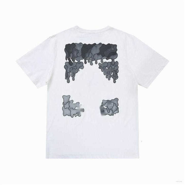 

t shirt off designer cross brands tshirts gradient dissolve printing short sleeves t shirts mens tee casual women x 5opw, White;black