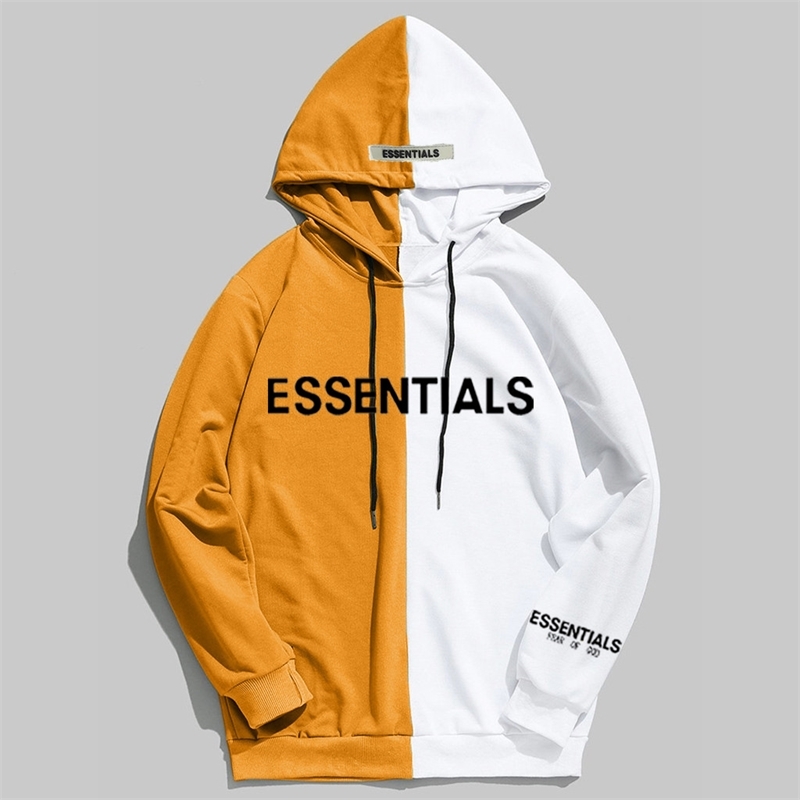 

Bear multi thread essentials fashion brand color blocking chest cuffs hot stamping couple Hoodie sweater fog