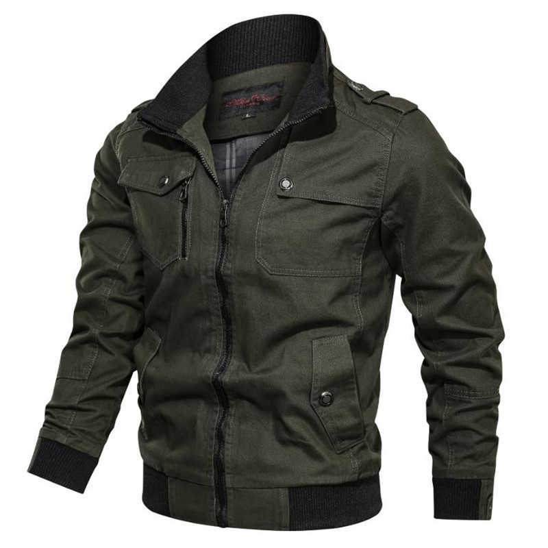 

Men's bomber jacket, spring and autumn military pilot jacket, tactical zipper jacket men, motorcycle jacket X0621, Burgundy