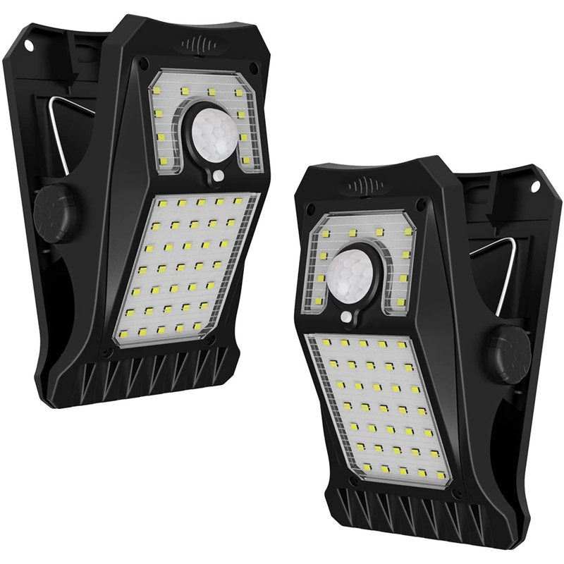 

45LED Solar Lamp Outdoor Clip Motion Sensor Lights Waterproof Security Light for Fence Deck Wall Garage Patio