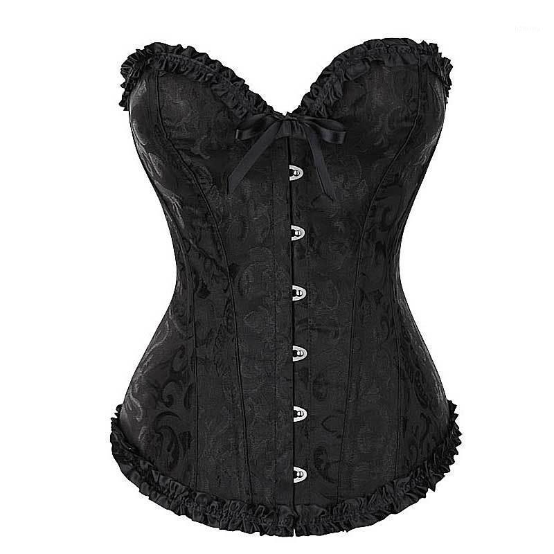 

Bustiers & Corsets Waist Trainer Corset Tops To Wear Out Lace Up  Plus Size Gothic Sexy Bustier Corselet Lingerie Steampunk Overbust, Red