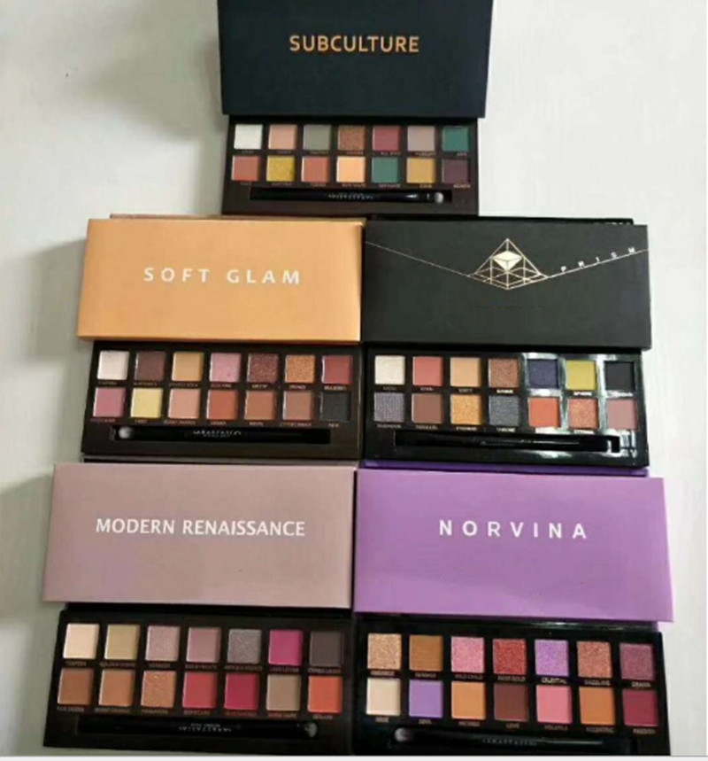 

Hot Makeup Modern eye shadow Palette 14colors limited eyeshadow with brush pink eyeshadow, Mixed color