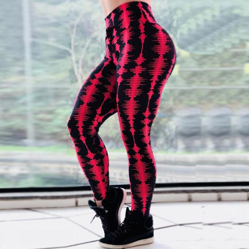 

Yoga Outfit Women Print Leggings Exercise Fitness Patchwork Push Up Female Sports Pants Legging