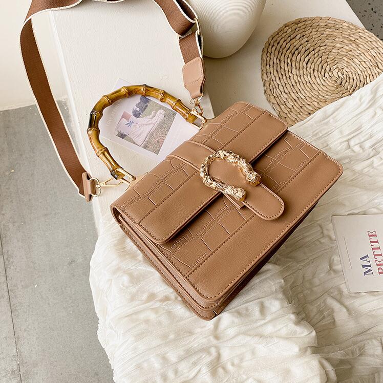 

Factory wholesale women bag Simple embossed leathers shoulders bags Stone womens shoulder handbag Elegant atmospheric leather handbags