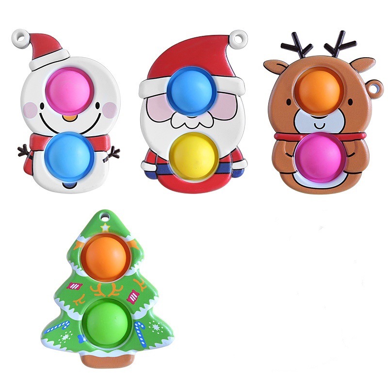 

Christmas children's toy Pop toys Fidget Sensory Push Bubble Board Game Anxiety Stress Reliever Kids Adults Autism Special Needs Sale