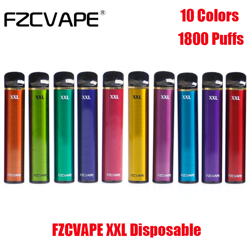 

Authentic FZCVAPE XXL Disposable Pod Device Kit E-cigarette 1800 Puffs 1000mAh Battery 5ml Prefilled Cartridge Vape Stick Pen VS Bang Puff A