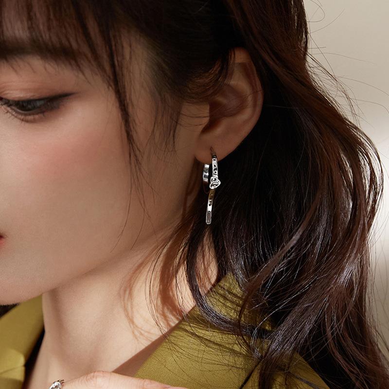 

Stud Heart Belt Buckle Earrings For Women Fashion Creative Design Trend Student Party Girl Jewelry Gifts BOYULIGE