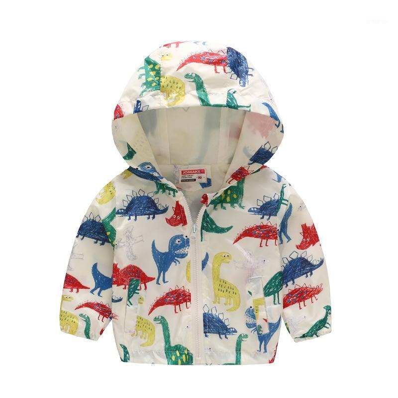

Jackets 2021 Kids Boy Girls Cute Graffiti Zipper Hooded Outerwear For Hand Painted Sunscreen Toddler Children Clothes, Blue;gray