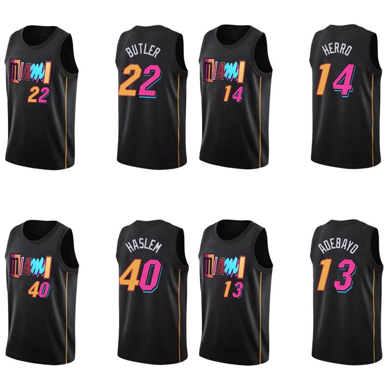 

Basketball jersey Wade 3 Tyler Herro 14 Jimmy Butler 22 Adebayo 13 Haslem 40 Robinson 55 MiamiCity jerseys Men Youth S-XXL in stock, Custom name number