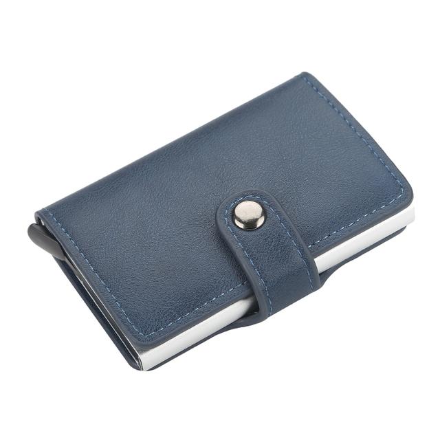 2021 Wallets Business ID Credit Card Holder Men RFID And Women Metal STYLE Leather Aluminium Note PU Vintage Wallet Box Carbon Fhlvc