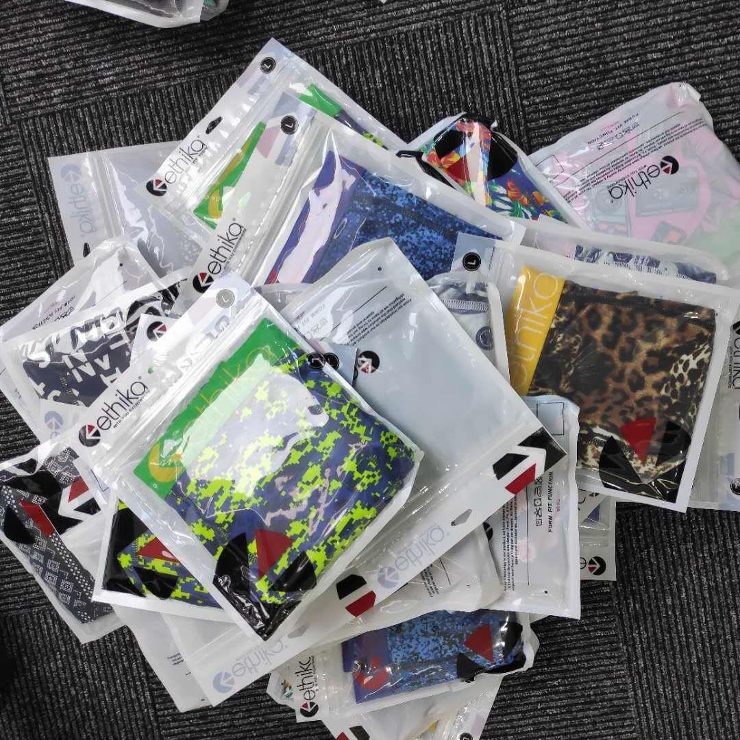 

100% cotton breathable Ethika men' underwear soft men' boxers men' letter sexy quick drying beach pants 004, Sold out