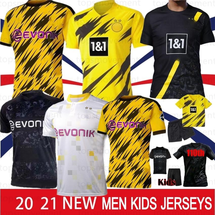 

Borussia Dortmund 17 HAALAND REYNA 110th Soccer Jersey 19 20 21 HAZARD GOTZE REUS PULISIC WITSEL Jersey PACO ALCACER Football Shirt MEN Thai, Black;yellow