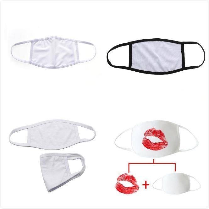 

Blanks Sublimation Face Mask Adults Kids Double Layers Dust Prevention Masks For DIY Heat transfer Print WLL1054