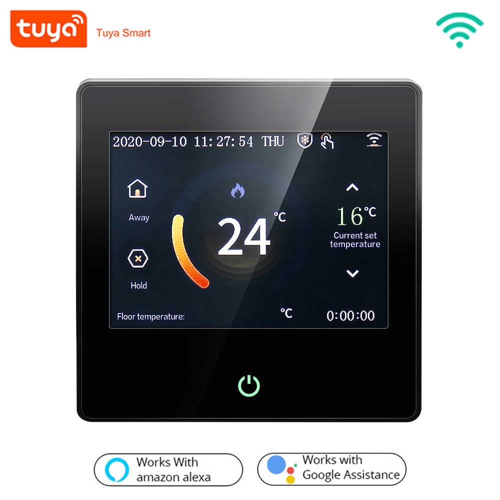 

WiFi Smart Thermostat LED Touch Screen Heating Temperature Controller Work for Electric Floor Heating Water/Gas Boiler