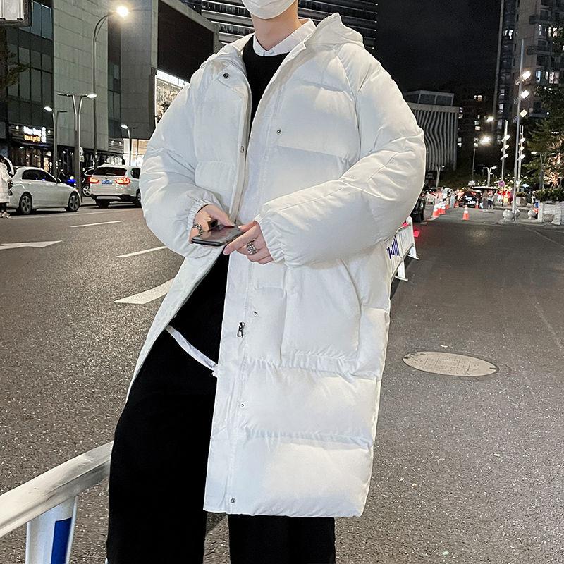 

Men's Down & Parkas Winter Jacket Men Warm Fashion Casual Oversize Hooded Long Coat Korean Loose Plus Size Thick Mens Overcoat M-5XL, Black