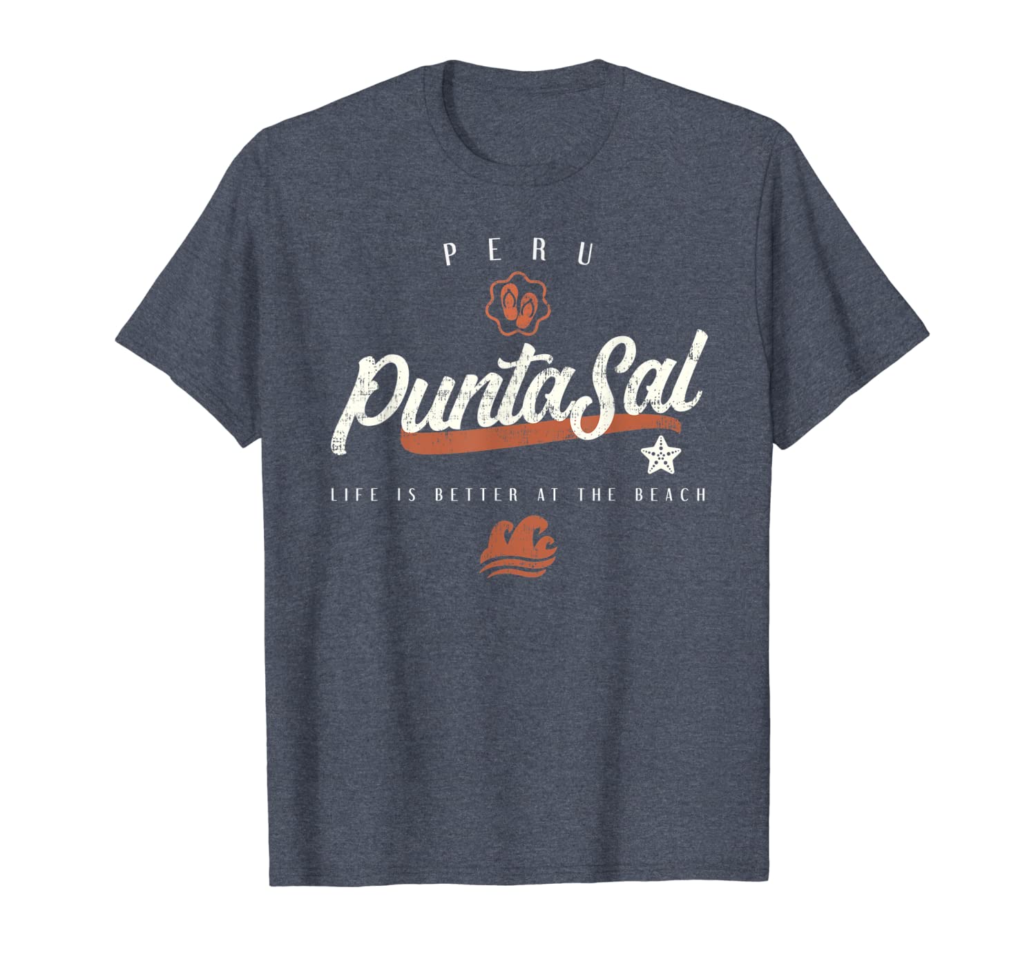 

punta sal - peru beach t-shirt, White;black